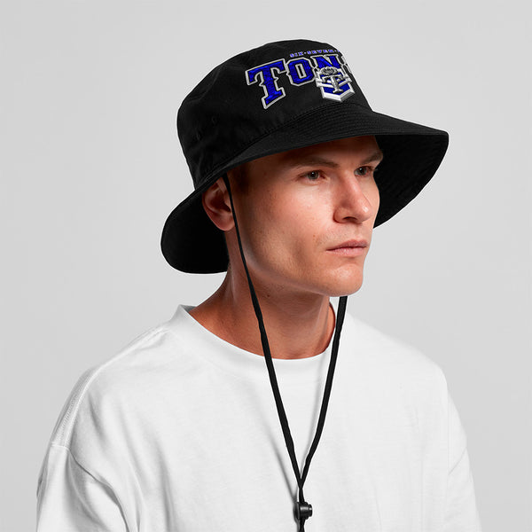 Tonga Royalty Team Arch Wide Brim Bucket Hat - BLACK