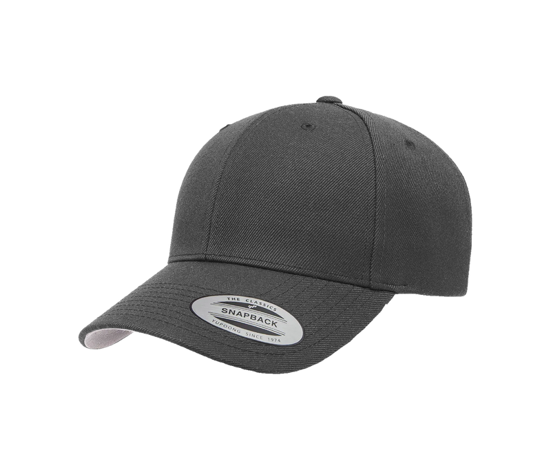 YP CLASSICS® WOOLBLEND CURVE SNAPBACK CAP - CHARCOAL