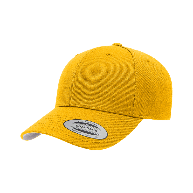 YP CLASSICS® WOOLBLEND CURVE SNAPBACK CAP - GOLD YELLOW