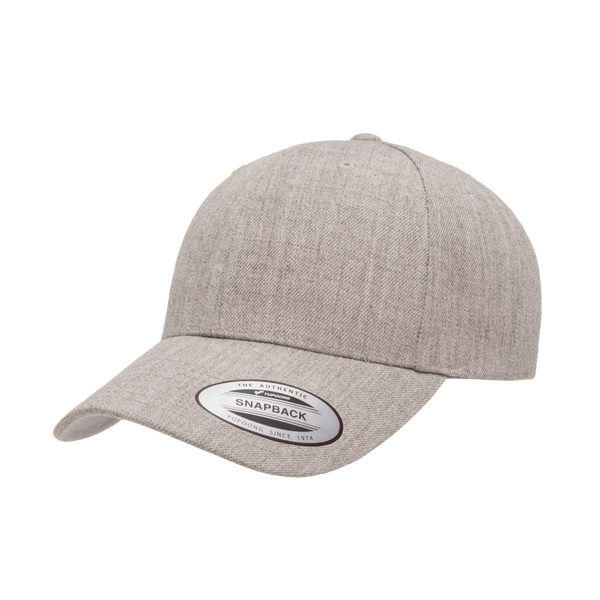 YP CLASSICS® WOOLBLEND CURVE SNAPBACK CAP - GREY MARLE