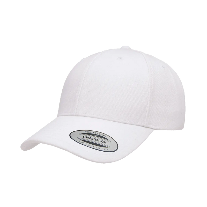 YP CLASSICS® WOOLBLEND CURVE SNAPBACK CAP - WHITE