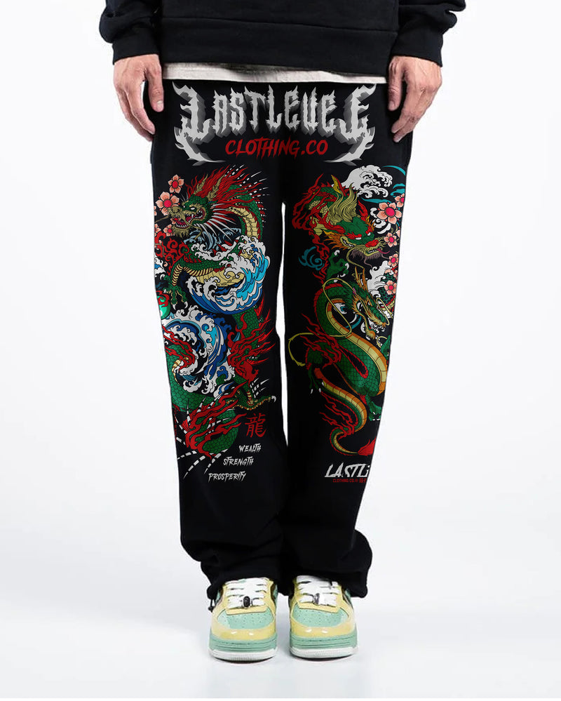 Year of the Dragon - Straight Open bottom Sweat Pants