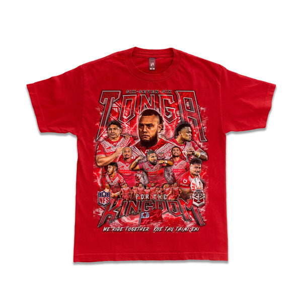 Tonga 676 Team Graphic Tee - RED_RED SEA