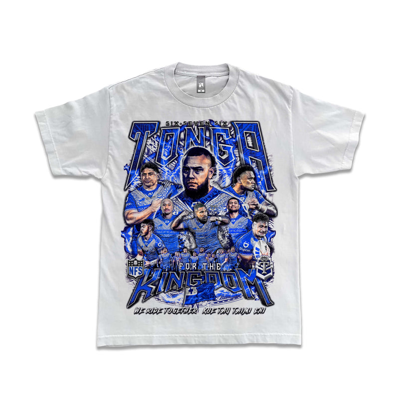 Tonga 676 Team Graphic Tee - WHITE_ROYALTY