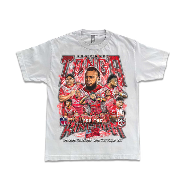 Tonga 676 Team Graphic Tee - WHITE_RED SEA