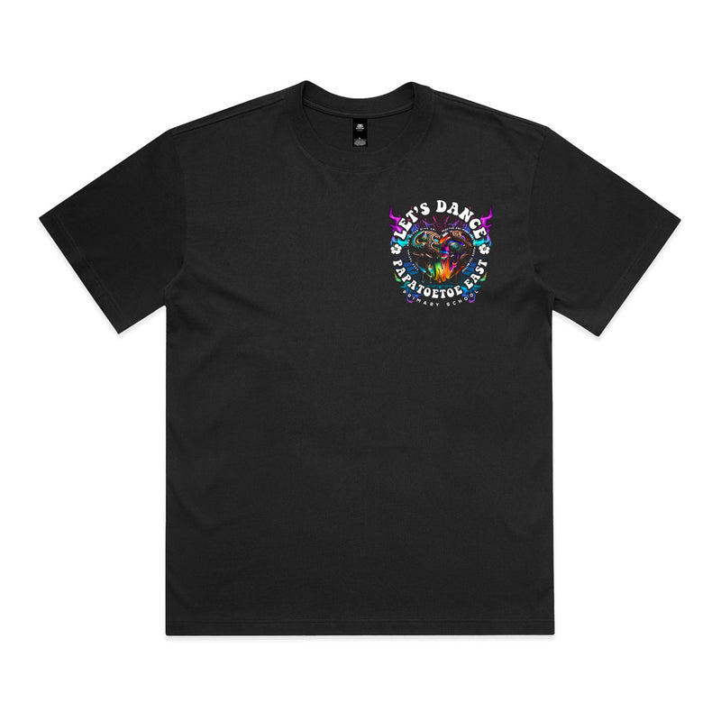 LET'S SIVA PRE-ORDER PAPATOETOE EAST SCHOOL_ ADULTS BOX TEE [shorter body length]