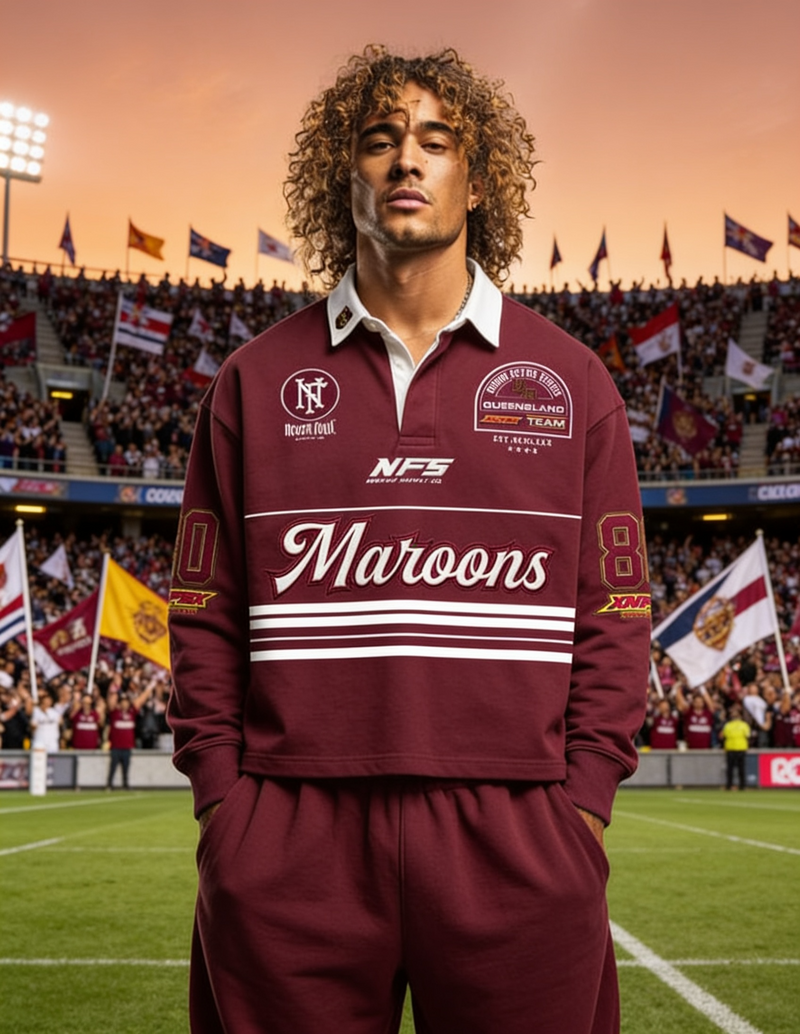 QLD RETRO CLASSIC RUGBY POLO JERSEY – Custom Teez NZ
