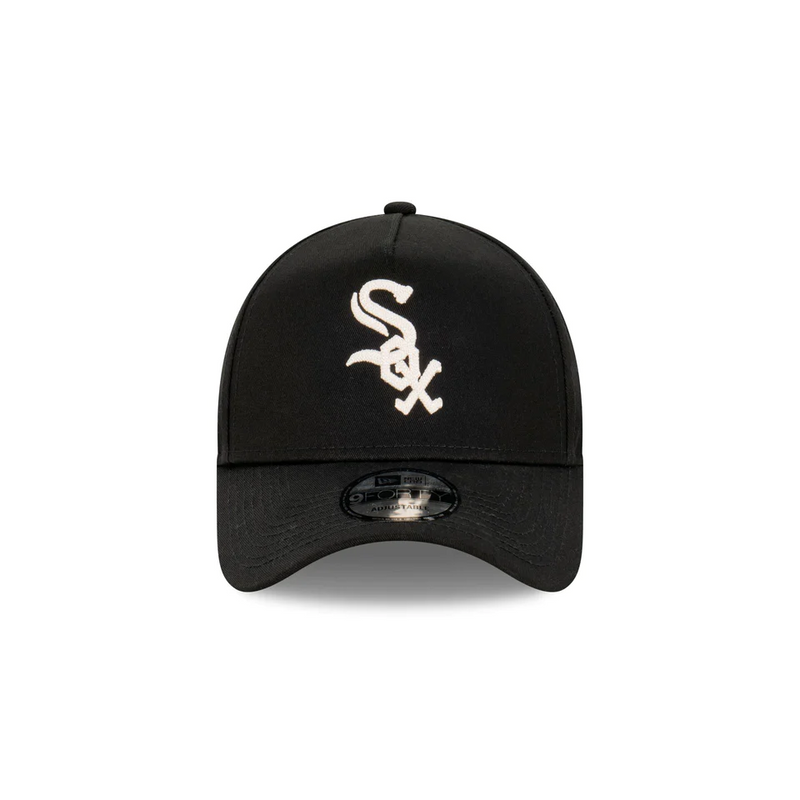 CHICAGO WHITE SOX 9FORTY A-FRAME - BLACK IVORY CHAINSTITCH