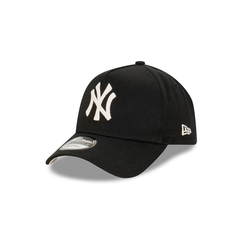 NEW YORK YANKEES 9FORTY A-FRAME - BLACK IVORY CHAINSTITCH