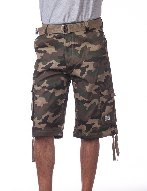 Proclub Twill Cargo Shorts with Belt