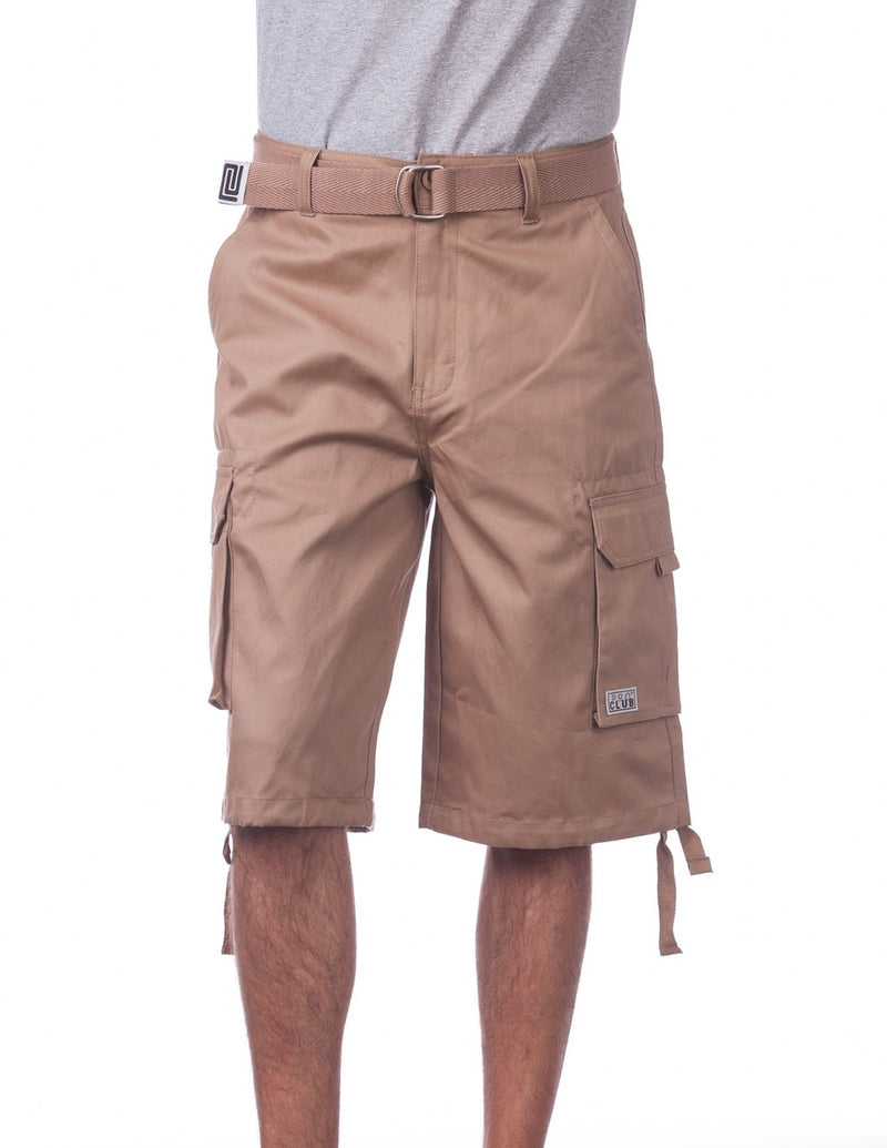 Proclub Twill Cargo Shorts with Belt