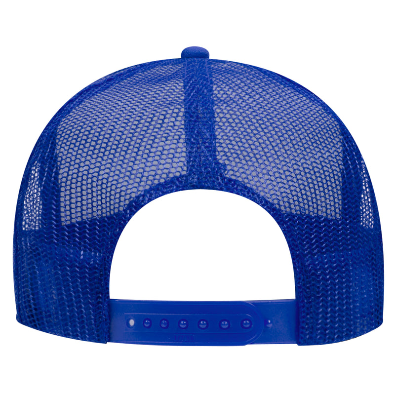 OTTO CAP 5 Panel High Crown Trucker Hat - Red/Wht/Ryl