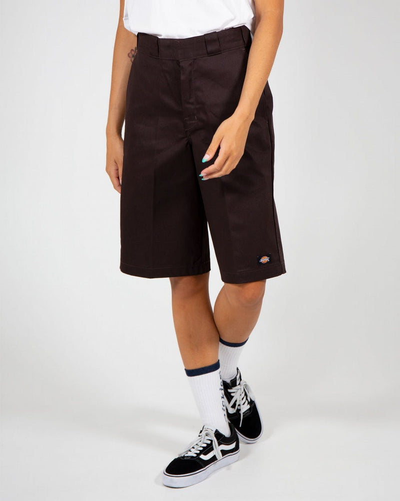13" Loose Fit Multi Pocket Work Shorts - Brown