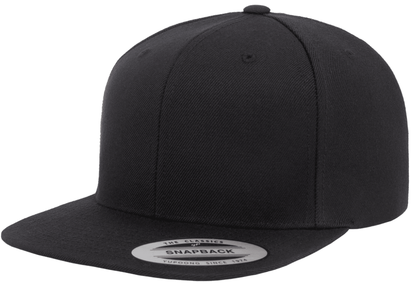 YP CLASSICS PREMIUM SNAPBACK CAP BLACK Custom Teez NZ
