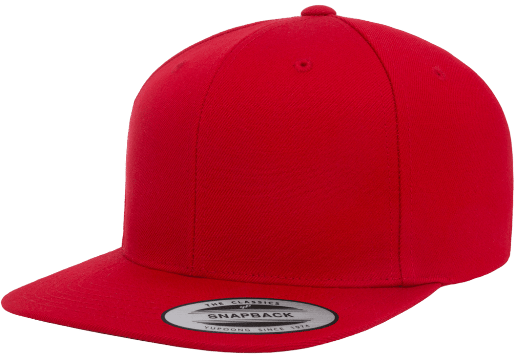 YP CLASSICS PREMIUM SNAPBACK CAP RED Custom Teez NZ