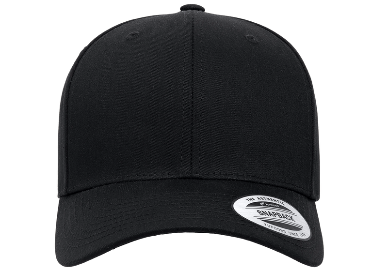 YP CLASSICS WOOLBLEND CURVE SNAPBACK CAP BLACK Custom Teez NZ