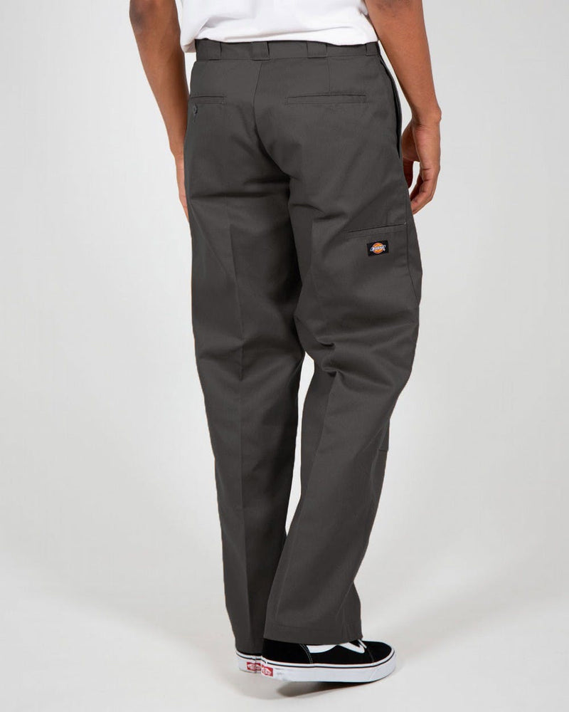 Loose Fit Double Knee Work Pants - CHARCOAL