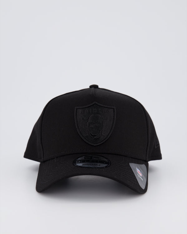 OAKLAND RAIDERS 9FORTY A-FRAME - BLACK ON BLACK
