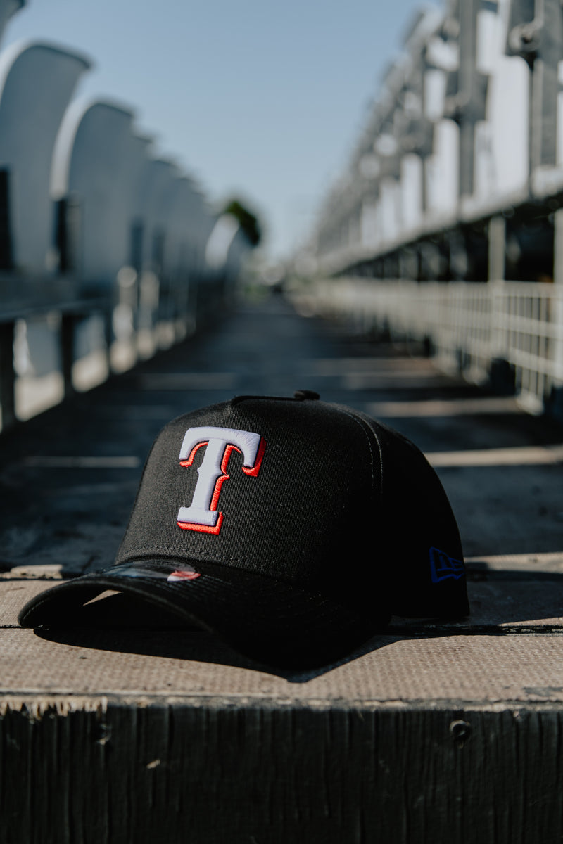 Texas Rangers 9FORTY A-FRAME - BLACK OTC