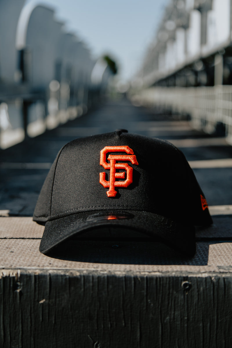 San Francisco Giants Structured Snapback Hat, Black/Orange
