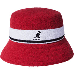 BERMUDA STRIPE BUCKET HAT - RED / WHITE