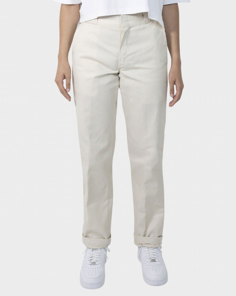 High Rise Tapered Fit Work Pants - BONE