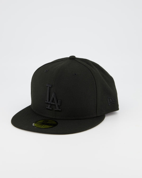 LA Dodgers 59FIFTY Fitted Cap - Black on Black