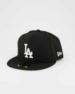 LA Dodgers 59FIFTY Fitted Cap - Black/White