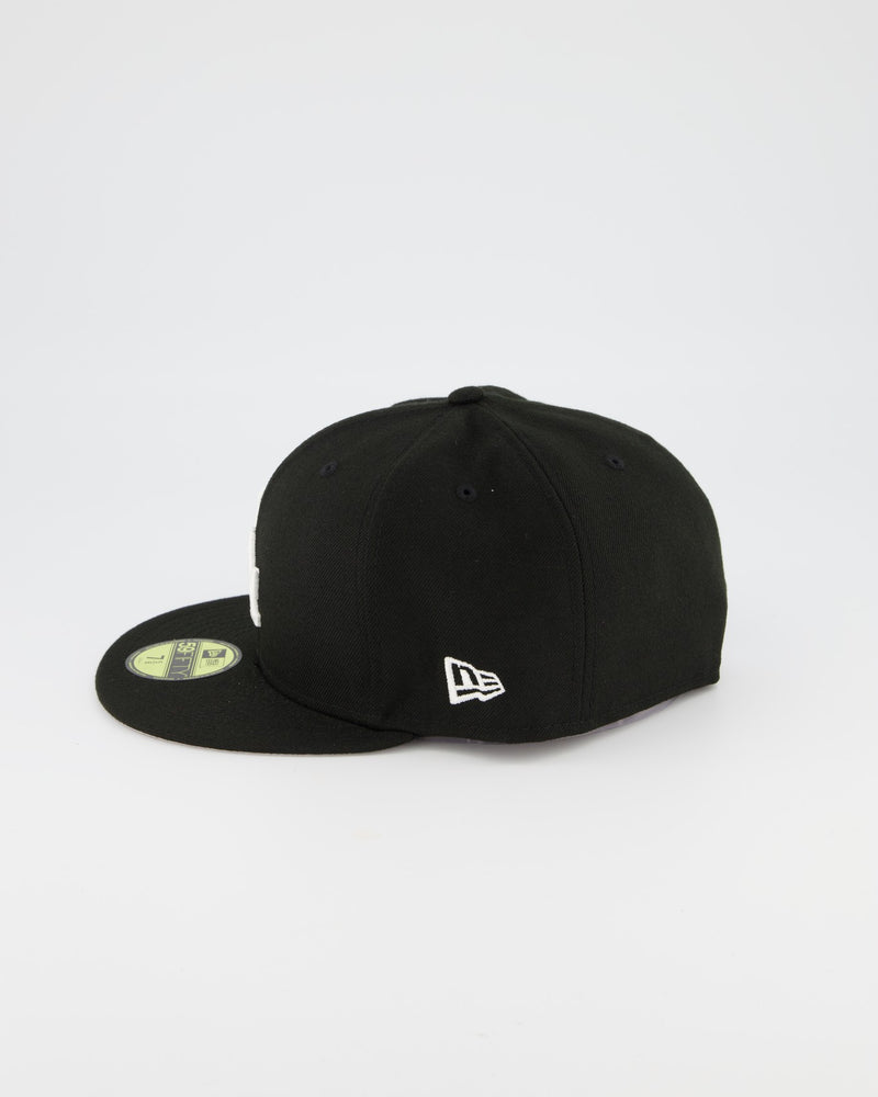 LA Dodgers 59FIFTY Fitted Cap - Black/White