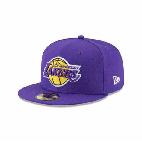 LA Lakers Authentic Collection 59FIFTY Fitted Cap - Purple