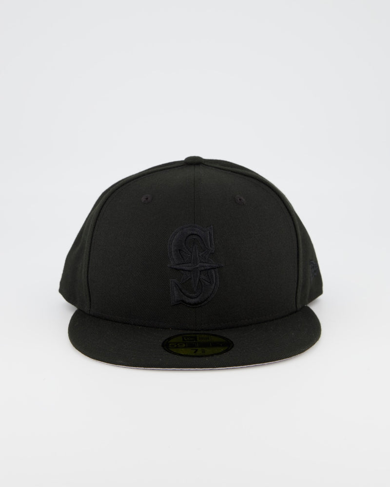 Seattle Mariners 59FIFTY Fitted Cap - Black on Black