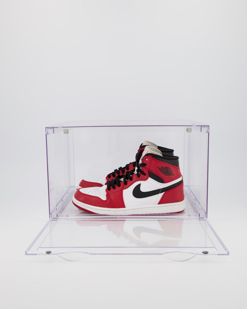 6 PK CT SNEAKER BOX SIDE DROP DISPLAY (6 BOXES) - ALL CLEAR ACRYLIC