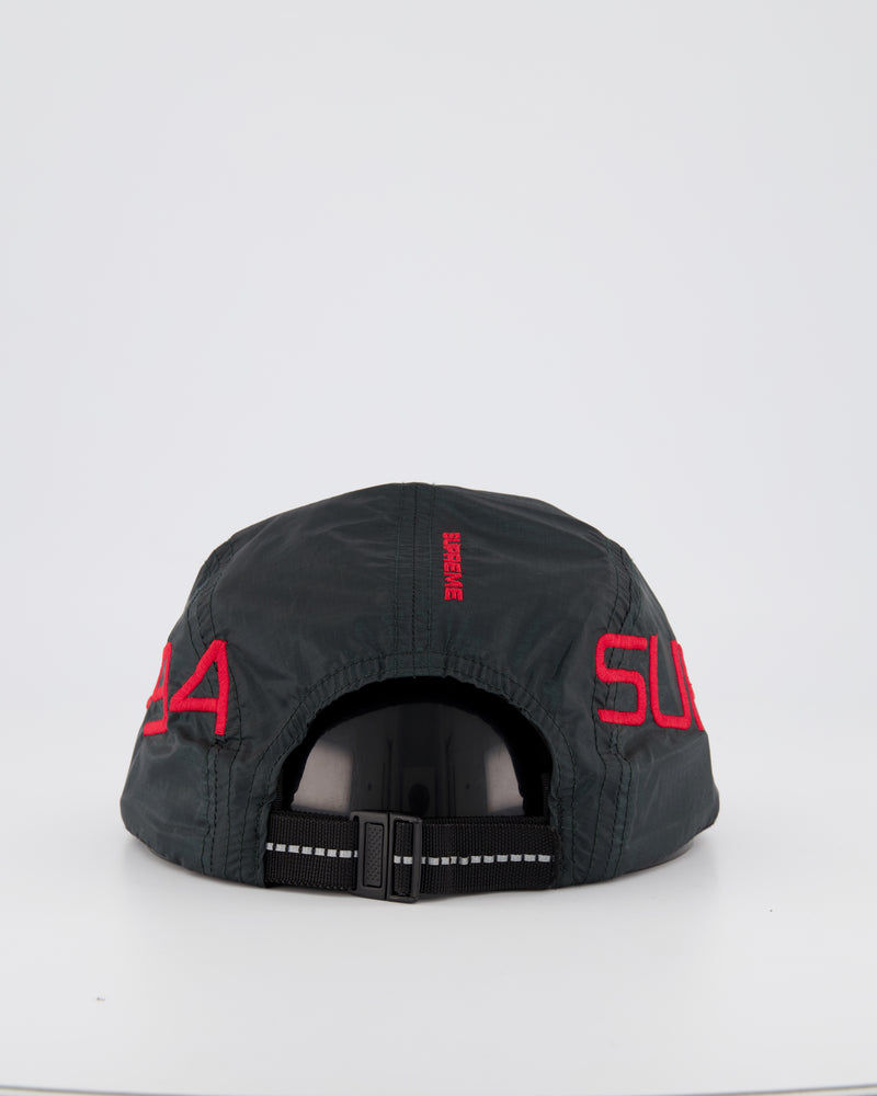 SUPREME 5 PANEL CAMPER HAT - BLACK/RED