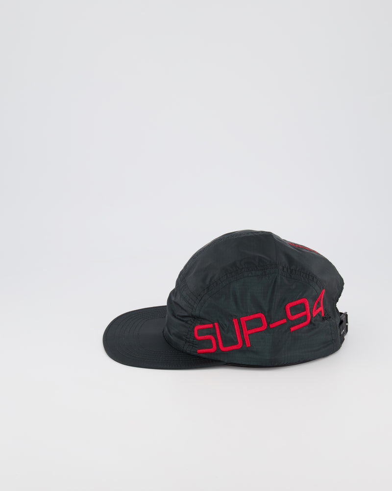 SUPREME 5 PANEL CAMPER HAT - BLACK/RED