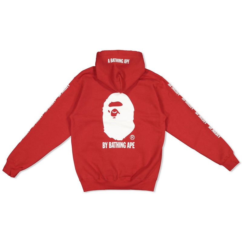 BAPE X CHAMPION PULLOVER HOODY - RED