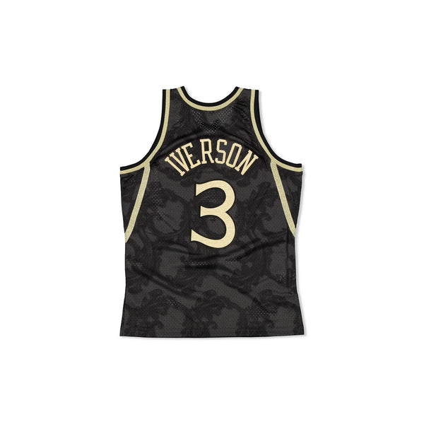 SWINGMAN JERSEY PHILADELPHIA 76ERS ALLEN IVERSION - GOLD TOILE